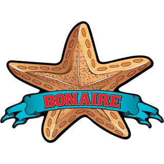 Bonaire   Bronze Starfish Sticker