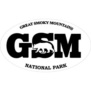 Great Smoky Mountains   Bear Euro GSM Sticker