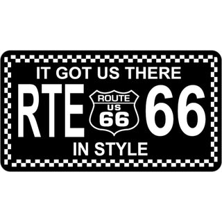 Route 66 It Got Us There In Style Sticker