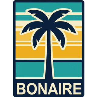 BONAIRE RETRO PALM TREE Sticker