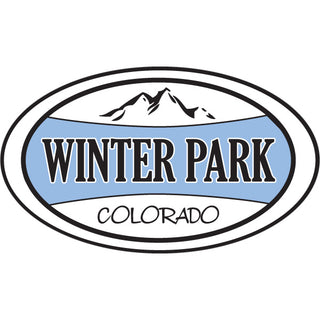 OK3 Winter Park CO Mtn Oval Blue Sticker