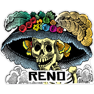 Reno   Big Hat Catrina Sticker