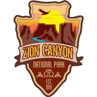 Zion Canyon National Park   Arrowhead Sticker