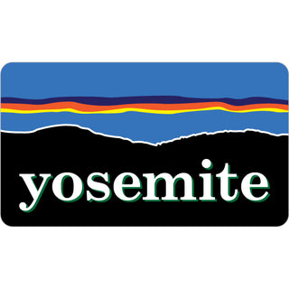 Yosemite   Stylized Sunset Sticker
