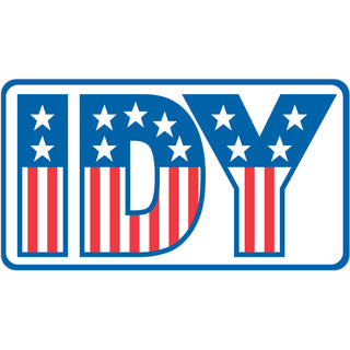 Stars & Stripes Idyllwild   Business Card Sized Sticker Sticker