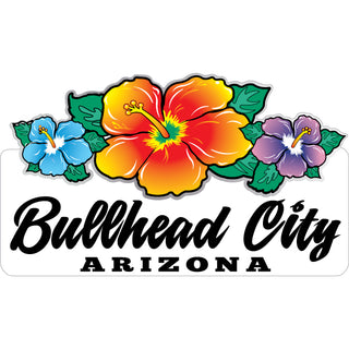 bullhead city AZ Tripple Hibiscus Sticker