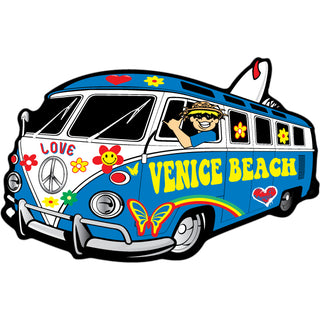 OK4 Venice Beach Hippie Bus (00519) Sticker
