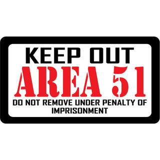 Area 51   Keep Out Area 51 Sticker