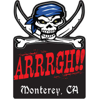 Monterey  California  ARGHHH Vertical Sticker