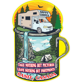 Banff  Canada   Motor Home Mug Sticker