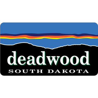 Deadwood  South Dakota   Stylized Horizon Sticker