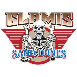 Glamis   Skeleton Holding Wrenches Sticker