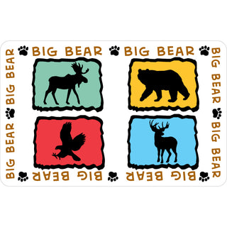 Big Bear 4 Animal Silhouettes Sticker