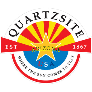 Quartzsite Centennial Sign Sticker