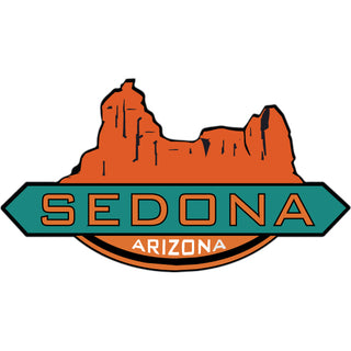 Sedona Arizona Rock Formation Snoopy Rock teal and red Sticker