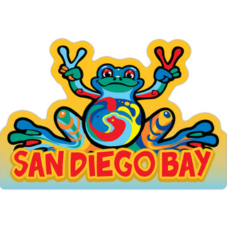 OK4 San Diego Bay Peace Frog Sticker