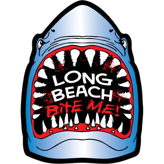 Long Beach   Bite Me Shark Sticker