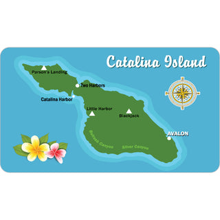 Catalina Island   Island Map Sticker