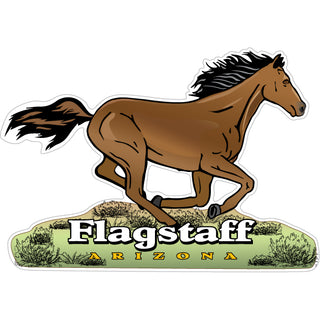 Flagstaff  Arizona   Galloping Horse Sticker