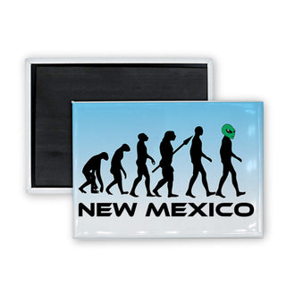 New Mexico   Alien Evolution Rectangle Badge Magnet