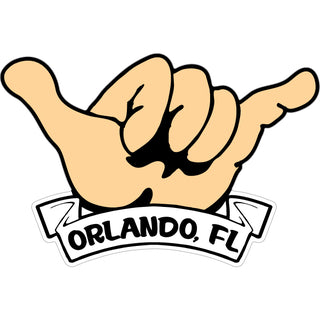 OK4 Orlando  FL Hang Loose Hand (00172) Sticker