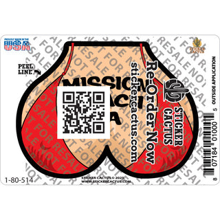 Mission Beach  CA   Red Bikini Top Sticker