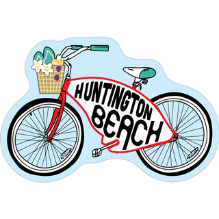 Huntington Beach   Bicycle Sticker