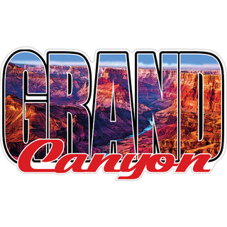 Grand Canyon   Big Letters Photo Sticker
