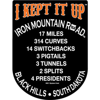 Spokane Creek Cabins & Campground   I Kept It Up Sticker