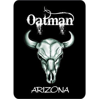 Oatman  AZ   Steer Skull Black Sticker
