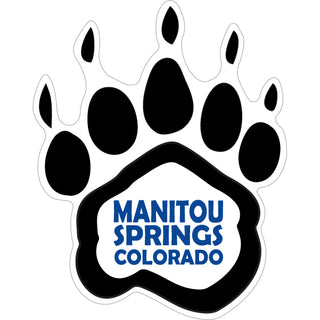 OK3 Manitou Springs  CO Back Bear Paw Sticker
