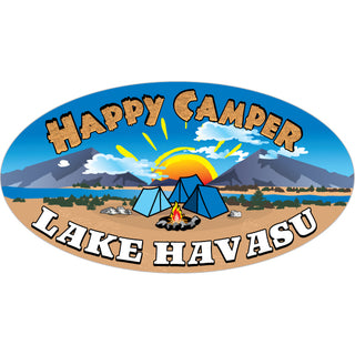 Lake Havasu   Happy Camper Lake Sticker