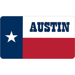 Austin   Texas Flag Sticker