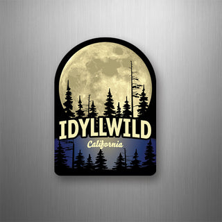 Idyllwild  California   Full Moon & Trees Vertical Flexible Magnet
