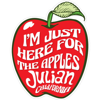 IM JUST HERE FOR THE APPLES Sticker