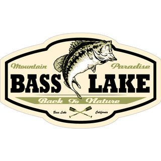 Bass Lake   Back To Nature Fish Sticker