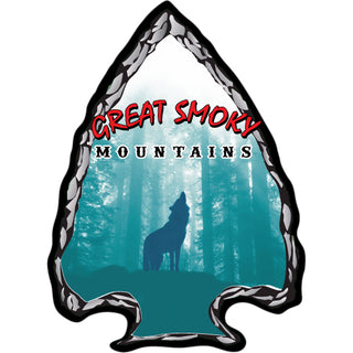 OK4 Great Smoky Mountains Wolf Arrowhead (00248) Sticker