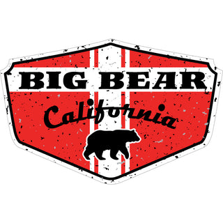 Big Bear Distressed Horizontal with Bear Sticker