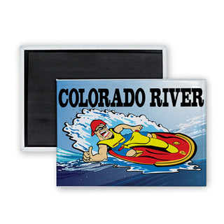 Colorado River Jet Ski rectangle magnet (00445) Rectangle Badge Magnet