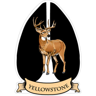 Yellowstone Deer Hoof (00229) Sticker