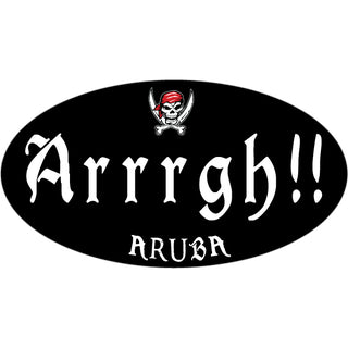 Aruba Arrrgh!! Oval Sticker