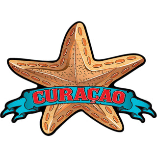 Curacao Bronze Starfish Sticker
