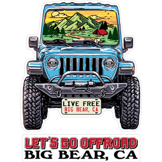 Big Bear  CA   Off Road Jeep Sticker