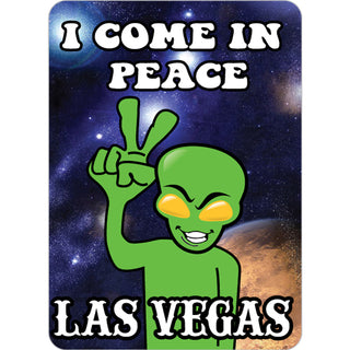 Las Vegas   Peace Alien Sticker
