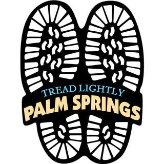 OK4 Palm Springs CA Tread Lightly Boot Prints Sticker