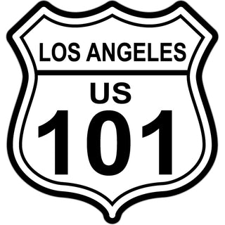 Los Angeles   Highway 101 Shield Sticker
