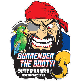 Outer Banks Surrender The Booty Sticker