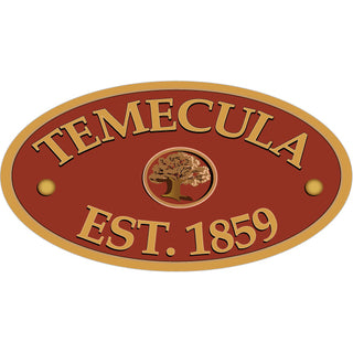 Temecula   City Seal Oval Sticker