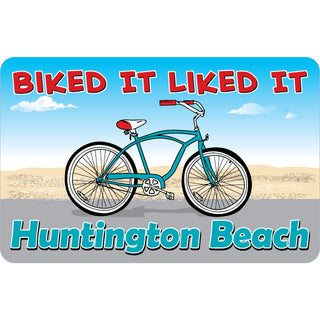 Huntington Beach   Biked It Liked It Sticker
