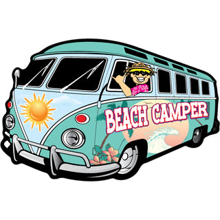 Novelty   Beach Camper Bus Sticker